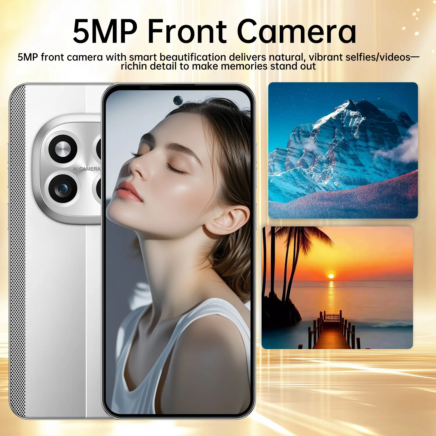 IVMI Note15 Pro Smartphones Android Dual SIM 6.6" 3GB RAM 16GB ROM 5+13MP WIFI GPS Google Play Store 4G Face ID Mobile Phones