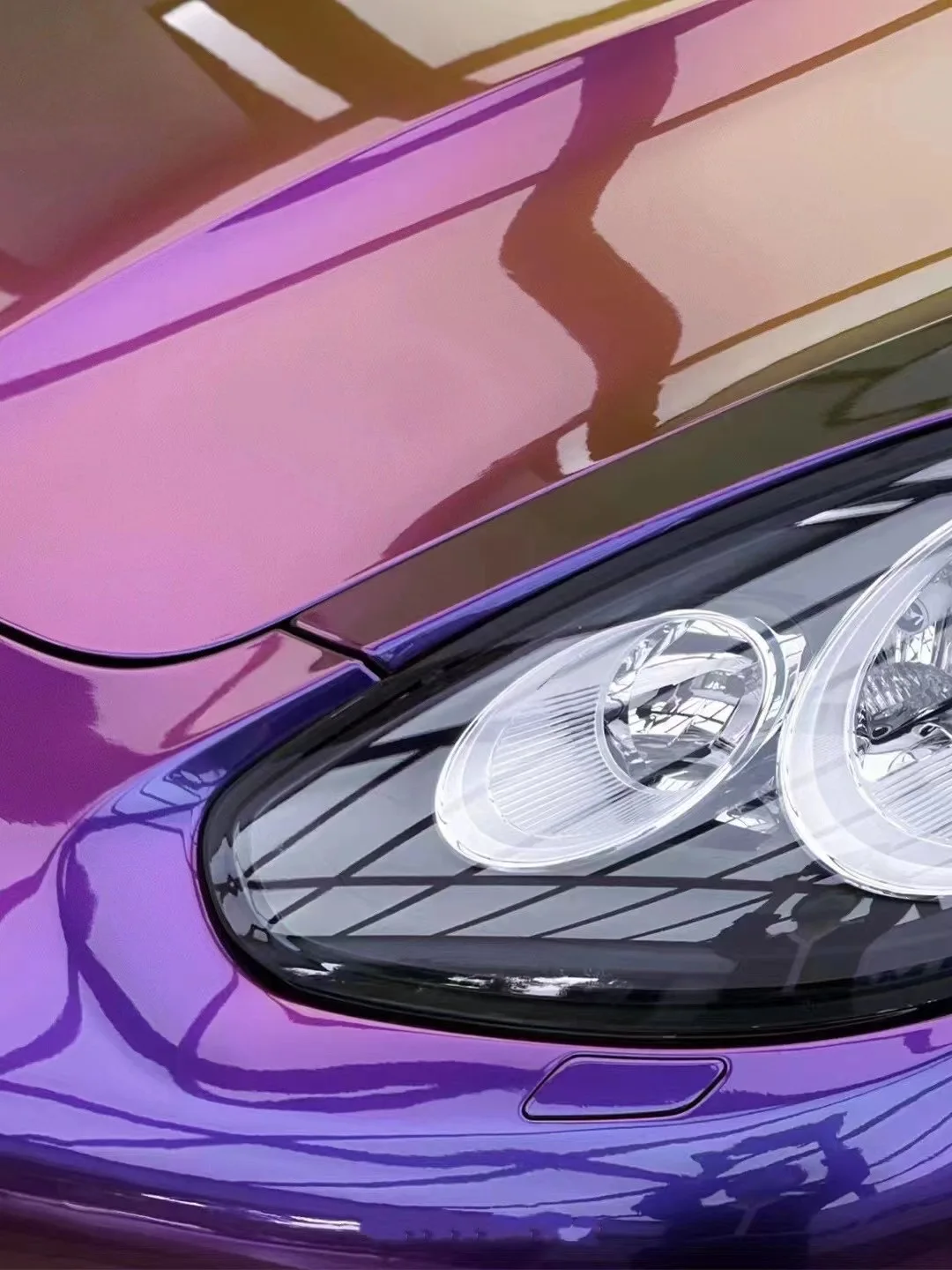 Bubble Free Pet Super lucido Camaleonte Colore viola Decorazione autoadesiva Rotolo di pellicola Veicolo Adesivo automatico Involucro per auto in vinile