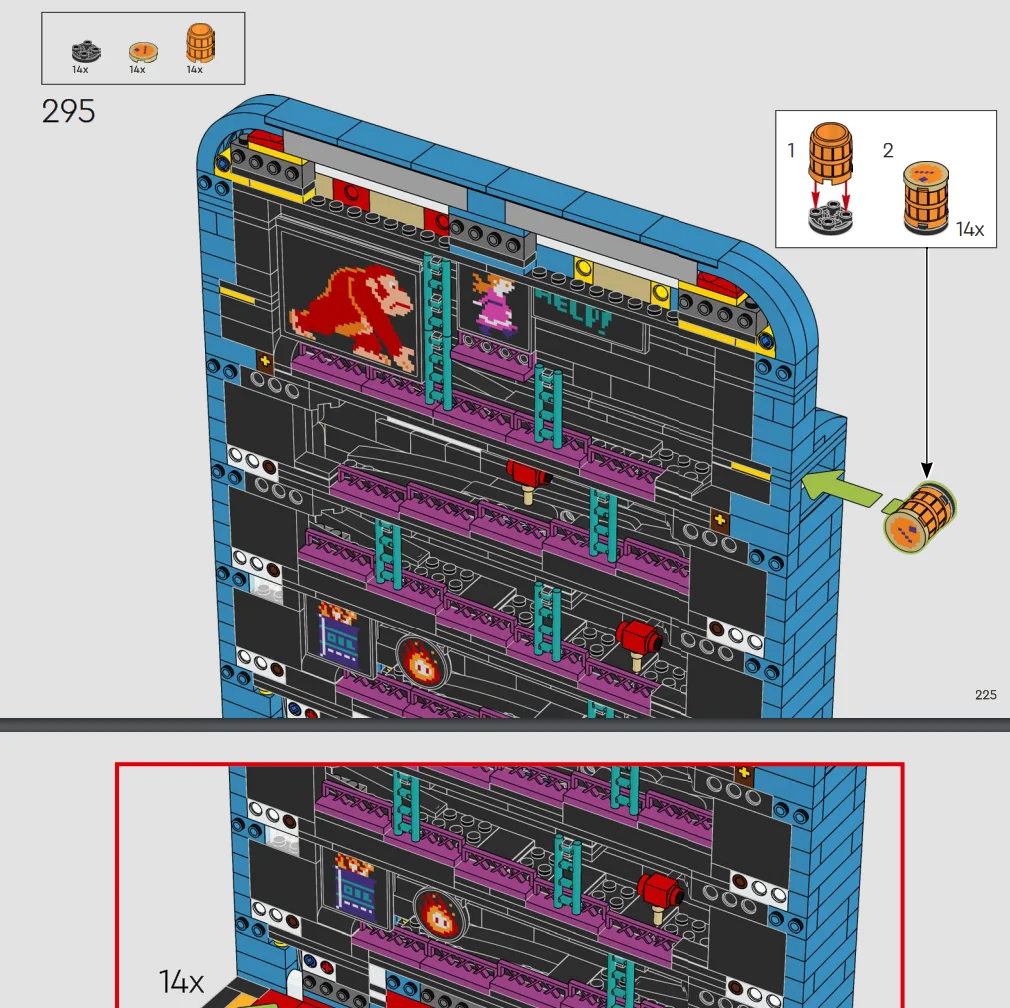 1371 pièces Blocs de construct - Retro Gaming Cabinet avis et prix