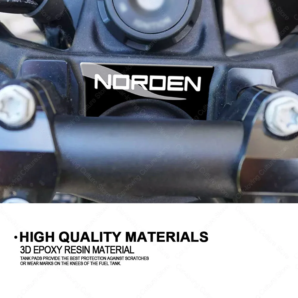 Motorcycle Accessories Waterproof Sticker Fuel Cap Key Sticker 3D Resin Protective Sticker For Husqvarna Norden 901 2024