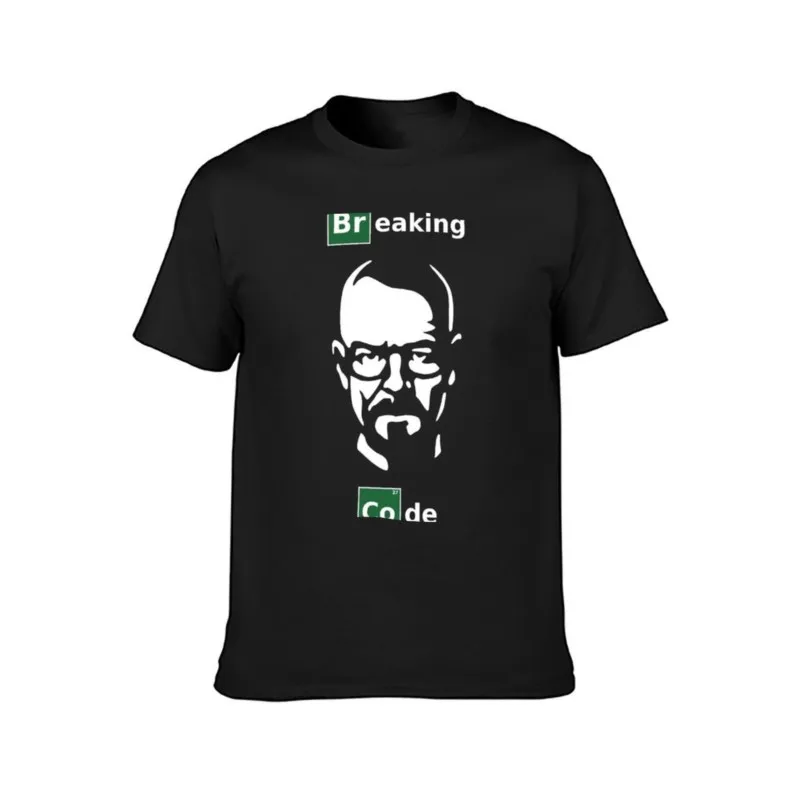 Breaking Code - White/Green Parody Design for Programmers T-Shirt Aesthetic clothing custom t shirts t shirt men