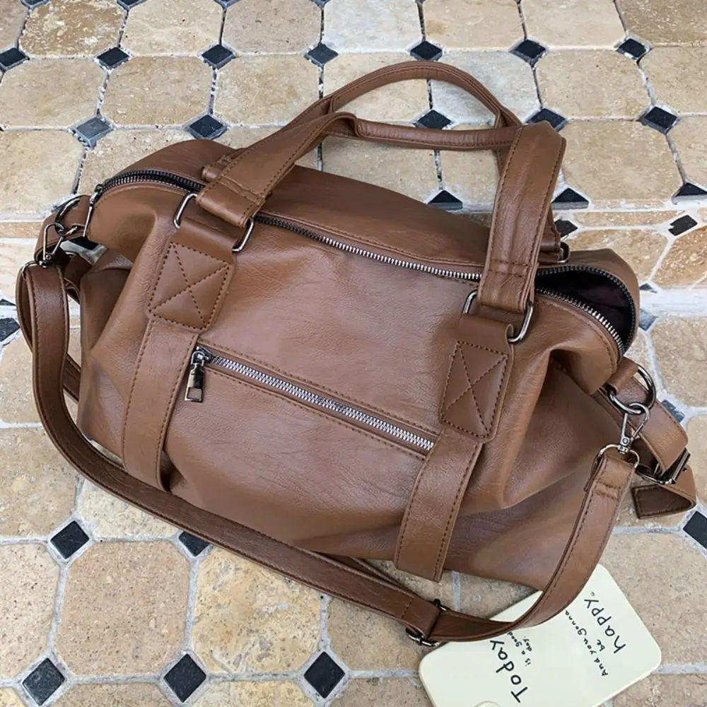 Fashion Waterproof Travel Luggage Bag Large Capacity Commuting Tote Bag Casual Simple Shoulder Bag Boys