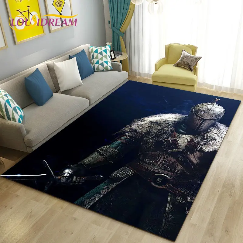 Cavalier Knight Templar Crusaders Game Area Rug Large,Carpet Rug for Living Room Bedroom Sofa Doormat Kitchen,Non-slip Floor Mat