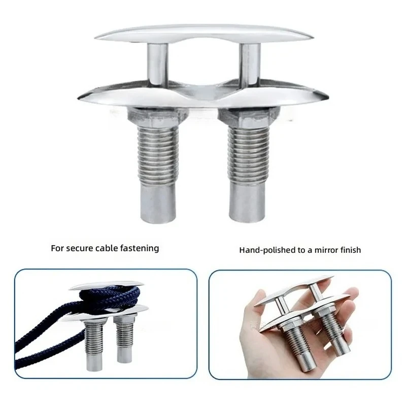 for 316 Stainless Steel Double Layer Invisible Pull Cable Bolt for Cable Pile Guide Marine Yacht Hardware Accessories Mooring