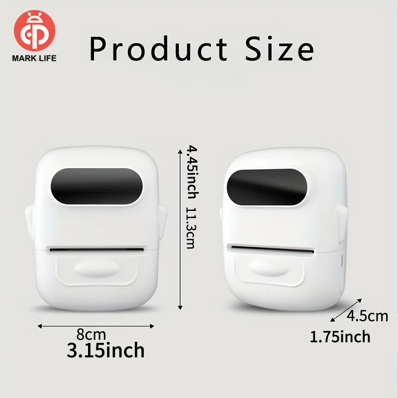 Умный портативный термопринтер B21 B1 P50 Bluetooth беспроводной самоклеящийся принтер для наклеек для подарка/домашнего творчества/маркинга