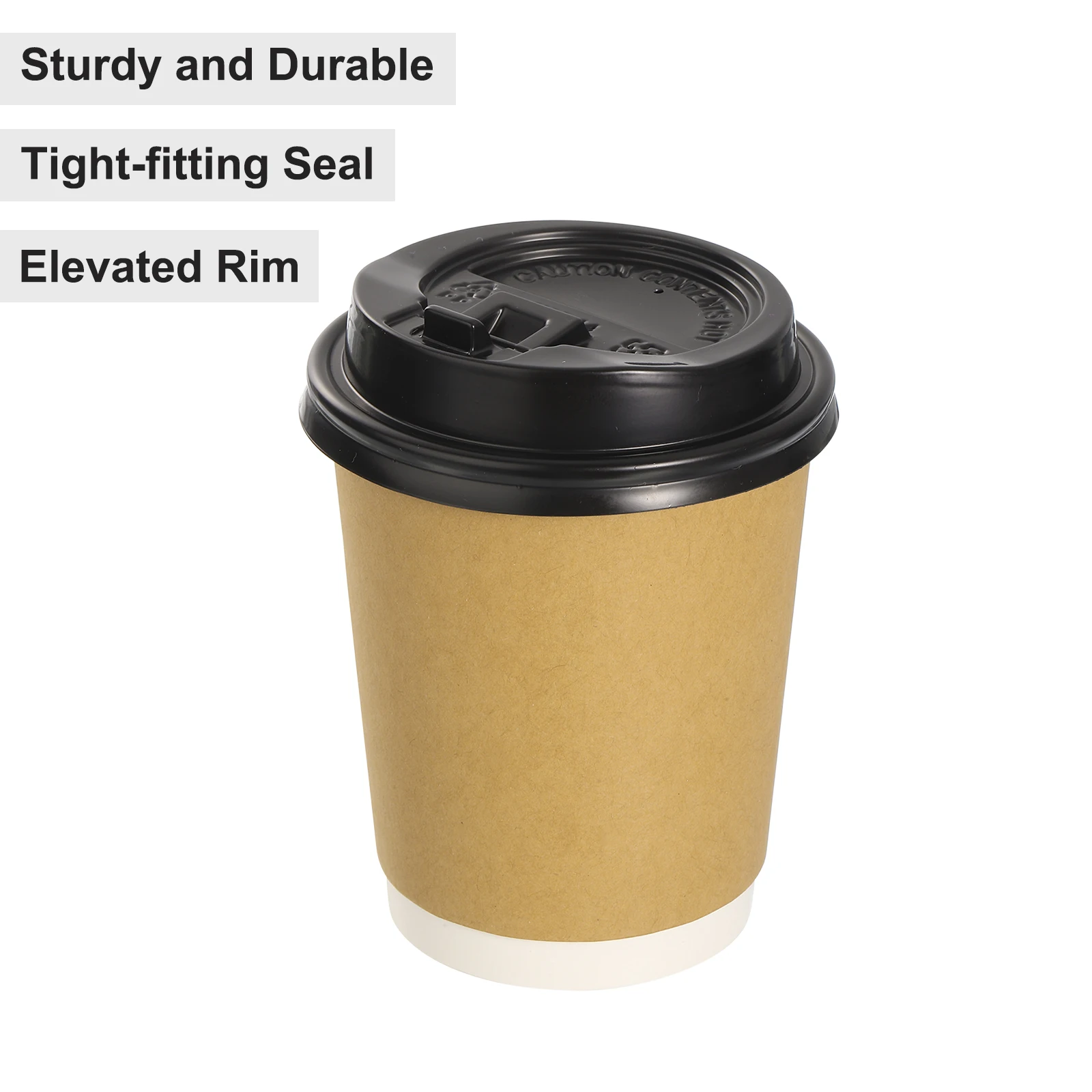 50 Count Disposable Coffee Cup Lids 88mm/89mm/92mm Plastic Lids for 10/12/16OZ Coffee Cups for Cold and Hot Drinks Milk Tea