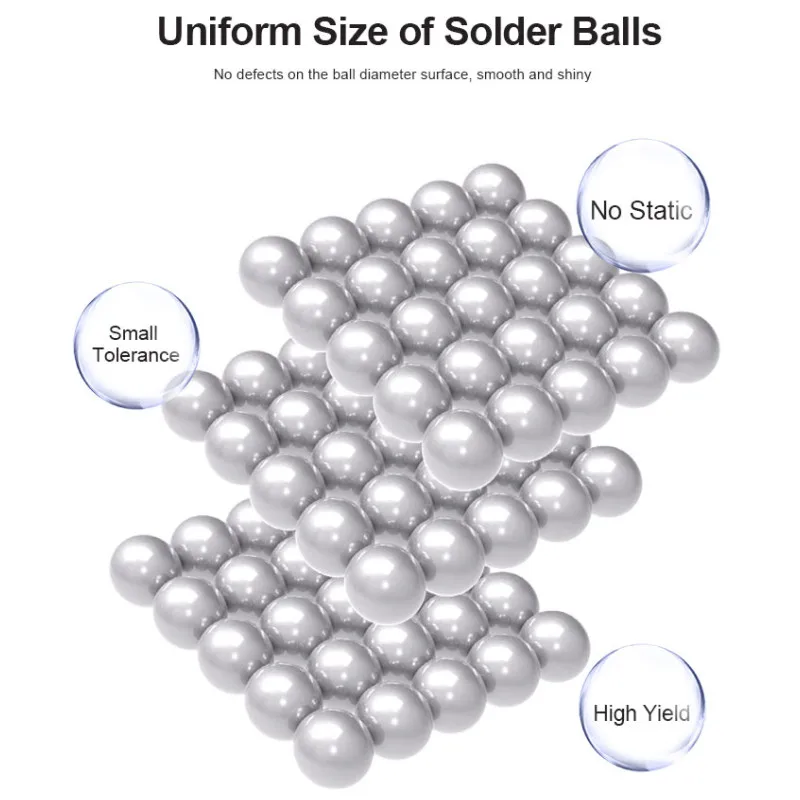 RELIFE RL-403B 183°C Leaded Solder Balls for Mobile Phone Maintenance 0.2 to 0.65mm BGA Rework Chip Repair Tool BGA Solder Ball
