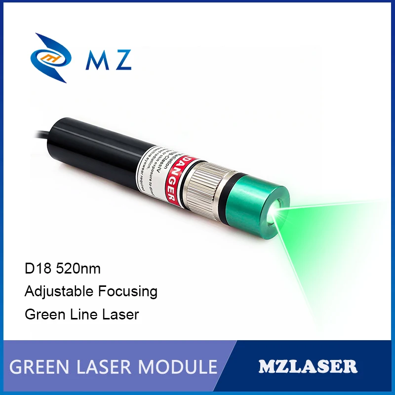 adjustable-focusing-d18mm-520nm-100mw-5v-12v-24v-green-line-110-degrees-laser-module-industrial-grade