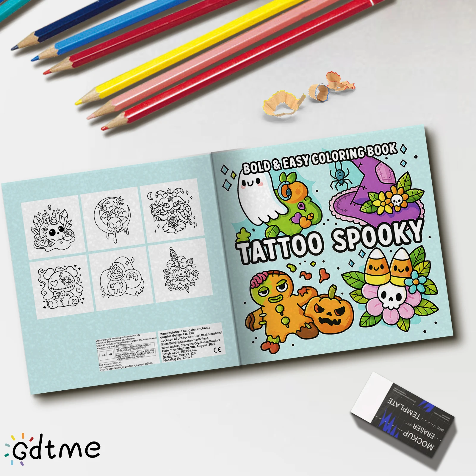 Relaxing Creative Spooky Cutie Coloring Book for Adults Teens Fun Doodle Drawing Activity Gift Idea