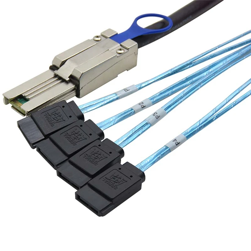 SFF8088 MINI SAS 26P To 4SATA Disk Array Card Hard Disk Server Connecting Cable Data Cable