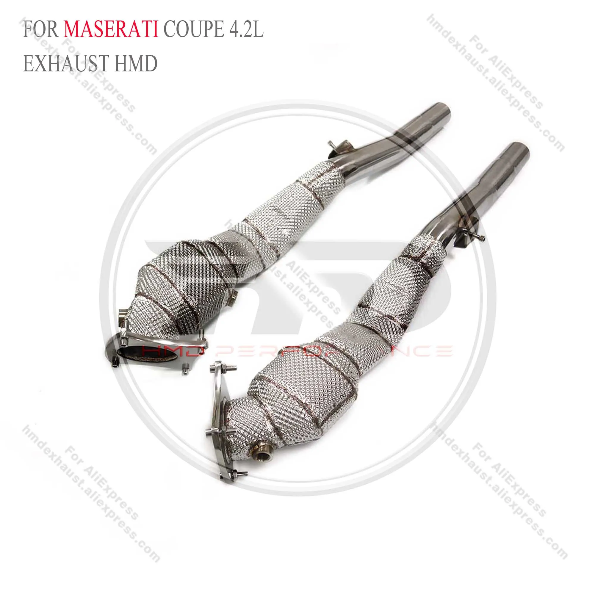 HMD أنبوب العادم المحفز عالي التدفق لمازيراتي كوبيه 4.2L أنابيب أداء السيارات نظام العادم اكسسوارات السيارات 🛫 #4