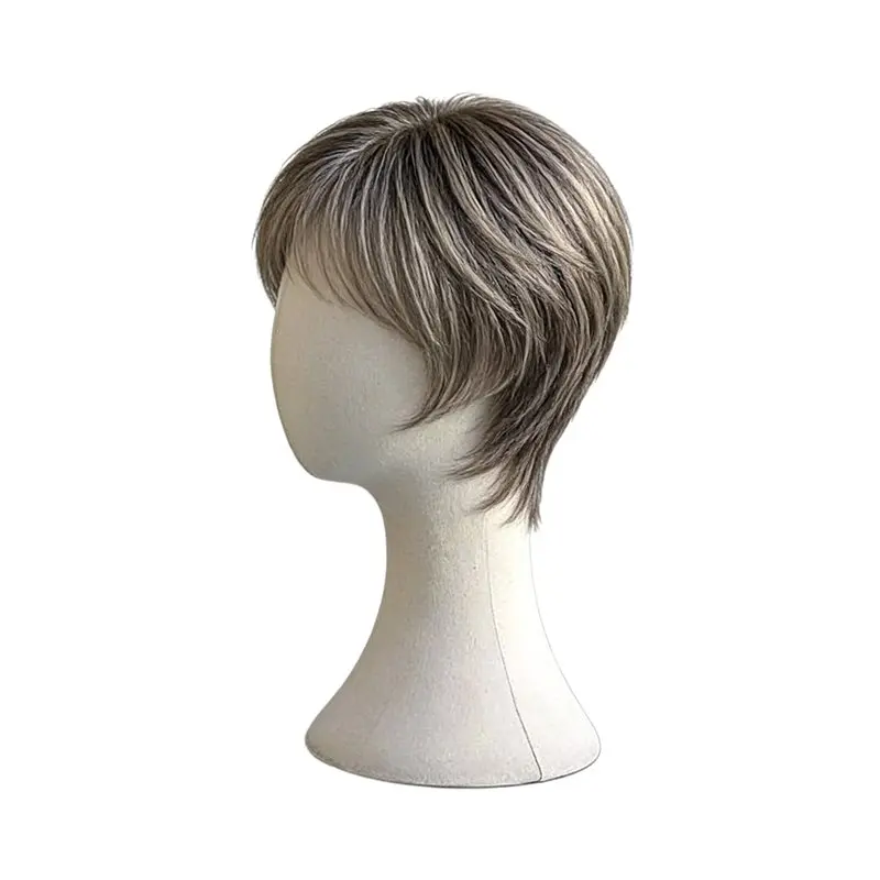AT19-Can Be Inserted 1Pc Bag Head Mold Bracket With Wigs, Hats, Scarves, Earrings, Necklaces, Jewelry Showcase Display Props