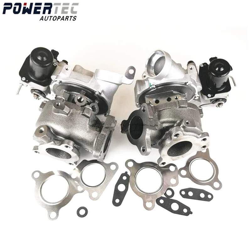 Turbocompresseur double RHV4 VB36 VB22 VB37 VB23 17208-51010/17201-51020, Turbine pour Toyta Landcruiser V8 4.5 D-4D 1VD-FTV