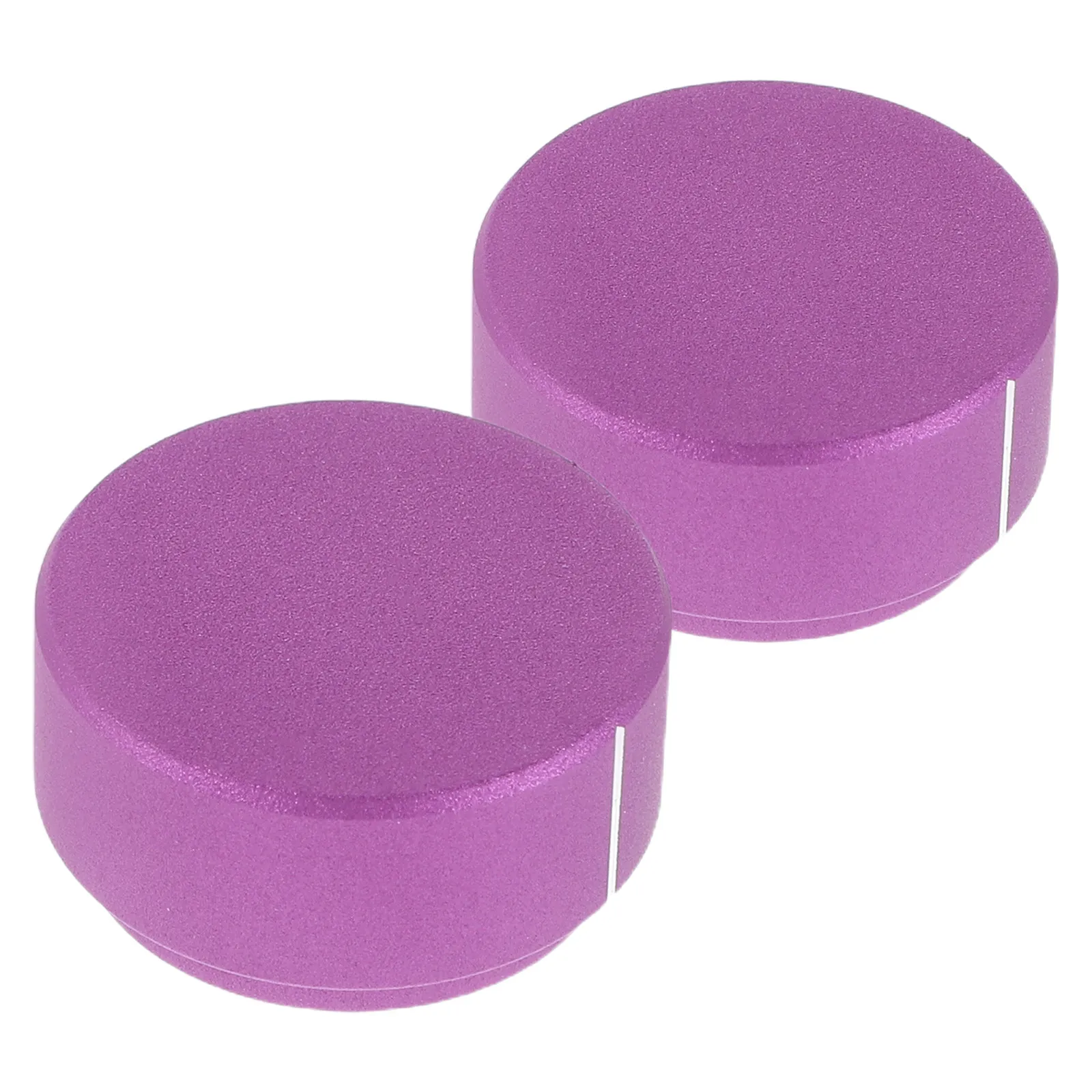 2Pcs Precision Aluminum Potentiometer Knobs for Electric Guitar Bass Volume Tone Adjustment Smooth Rotation Knurled Shaft Metal