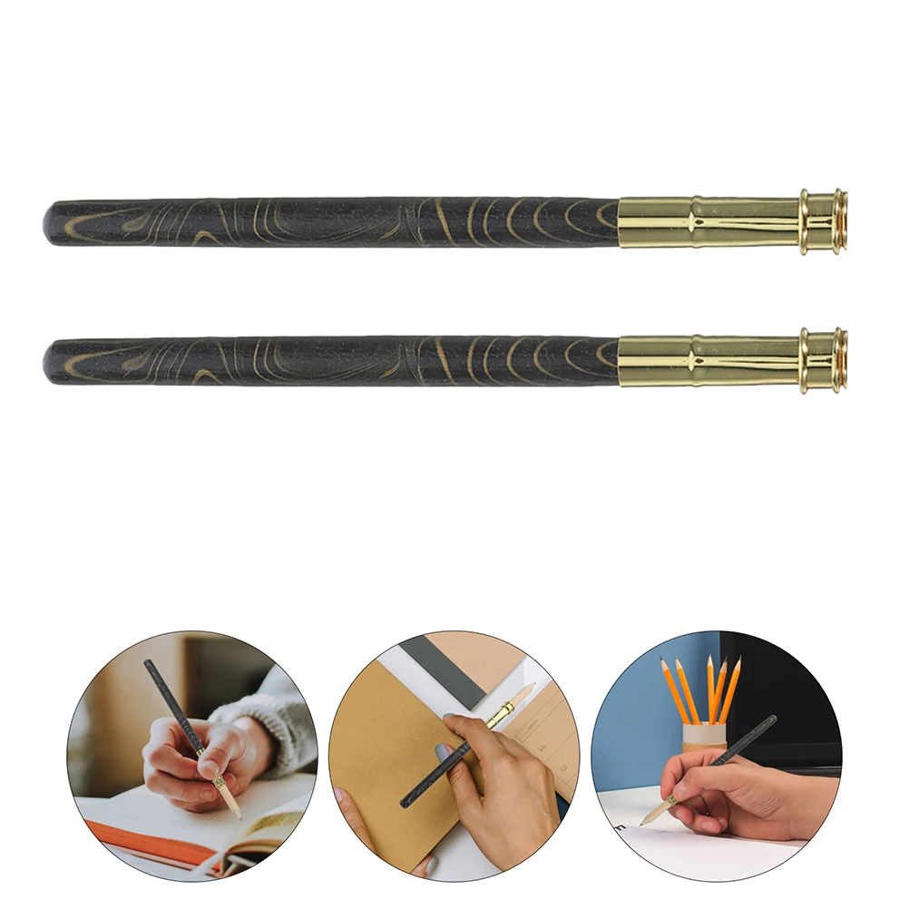 

2 Pcs Pencil Extension Drawing Pens Extender Lengthen Tools for Artists Reusable Extenders Holders