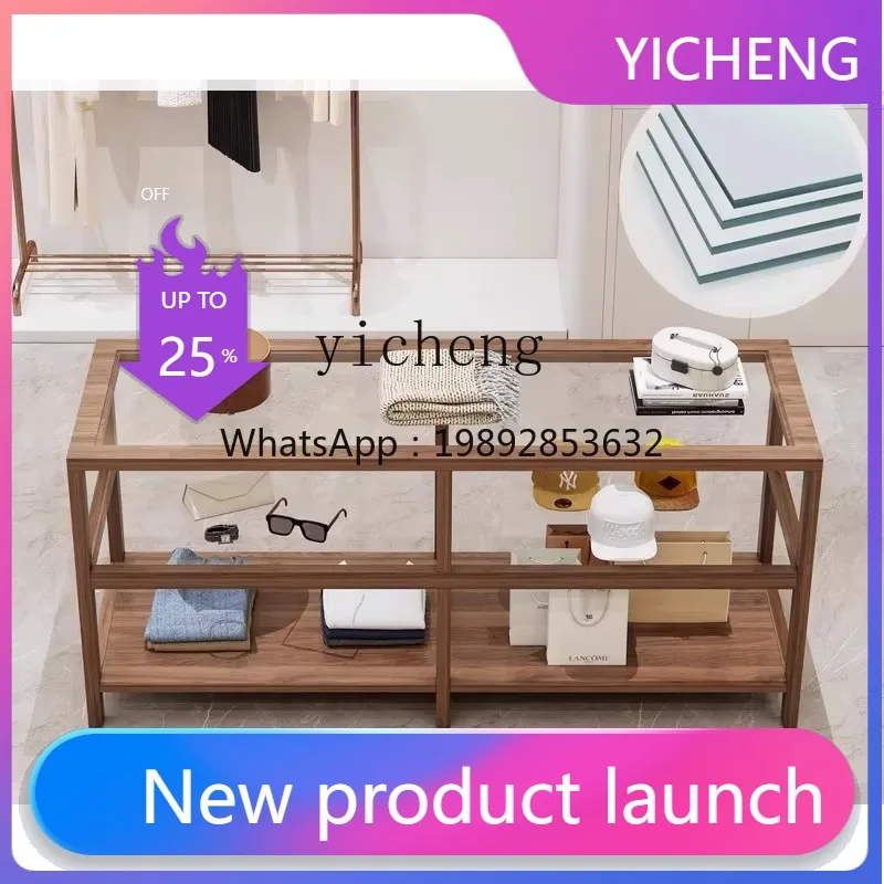 

LYY Solid Wood Nakashimadai Glass Children's Decoration Store Jewelry Cabinet Product Display Table
