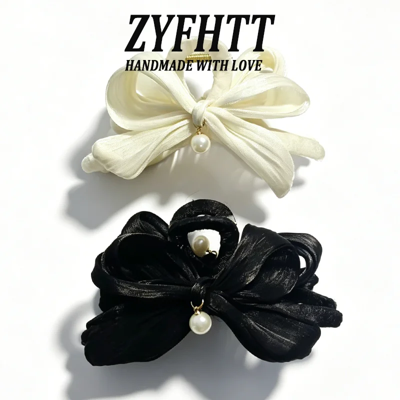 1/2 Stück ZYFHTT Netz-Haarspange Große Haarklammer für Frauen Elegante Alltags-Haarklammer Modische Mädchen-Pferdeschwanz-Klammer Haaraccessoires