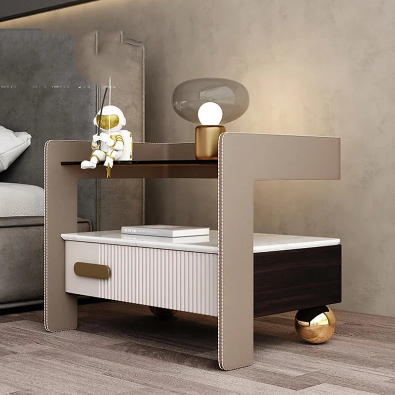 Nightstand Designer Bedside Table Room Living Design Coffee Mesas White Dresser Wood Nordic Bed Side Cajonera Sofa Night LT