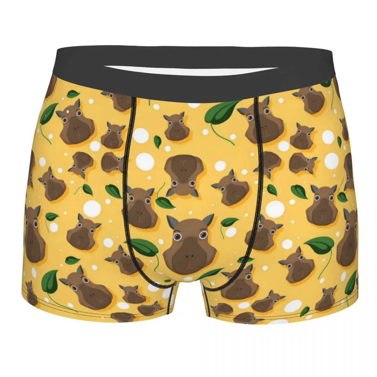 Custom Funny Capybara Popular Animals Pattern Underwear Men Printed Boxer Shorts Panties Briefs Breathable Underpants