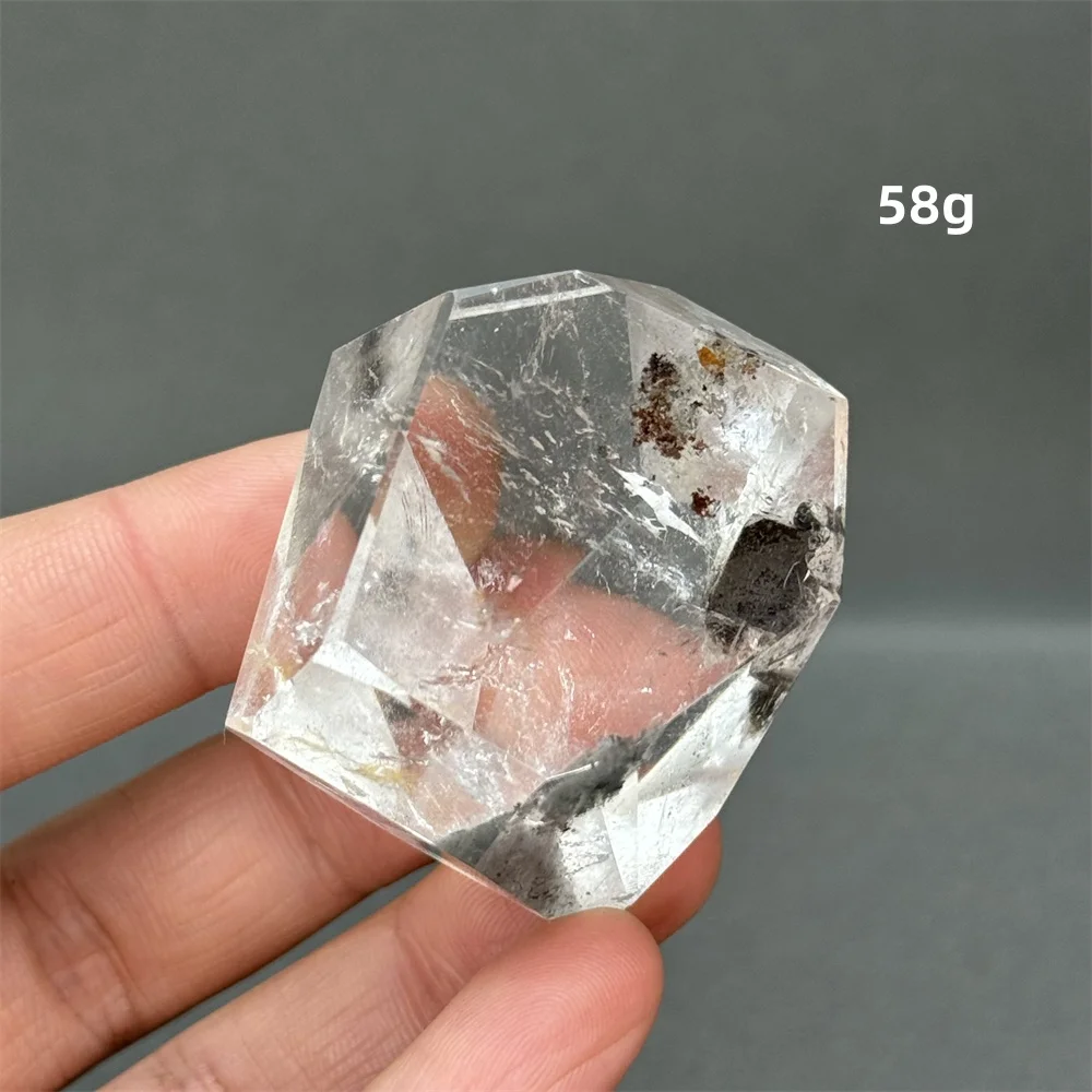 White Crystal Ghost Irregular Polyhedron Natural Quartz Reiki Meditation Therapy Energy Collection Chakra Wholesale Home Decorat