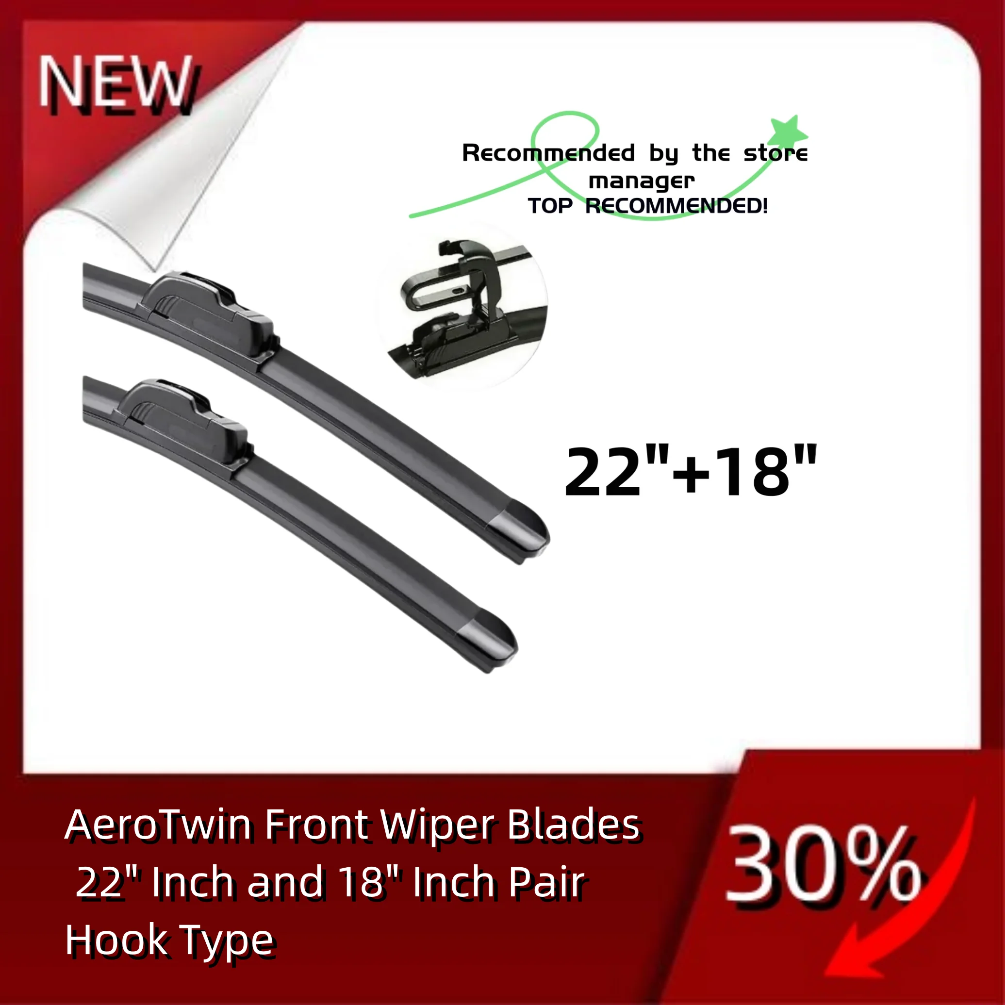 Hight quality AeroTwin Front Wiper Blades 22