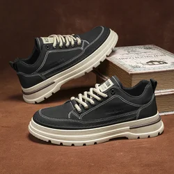 Botas tácticas cuero hombre – Suela gruesa operativa