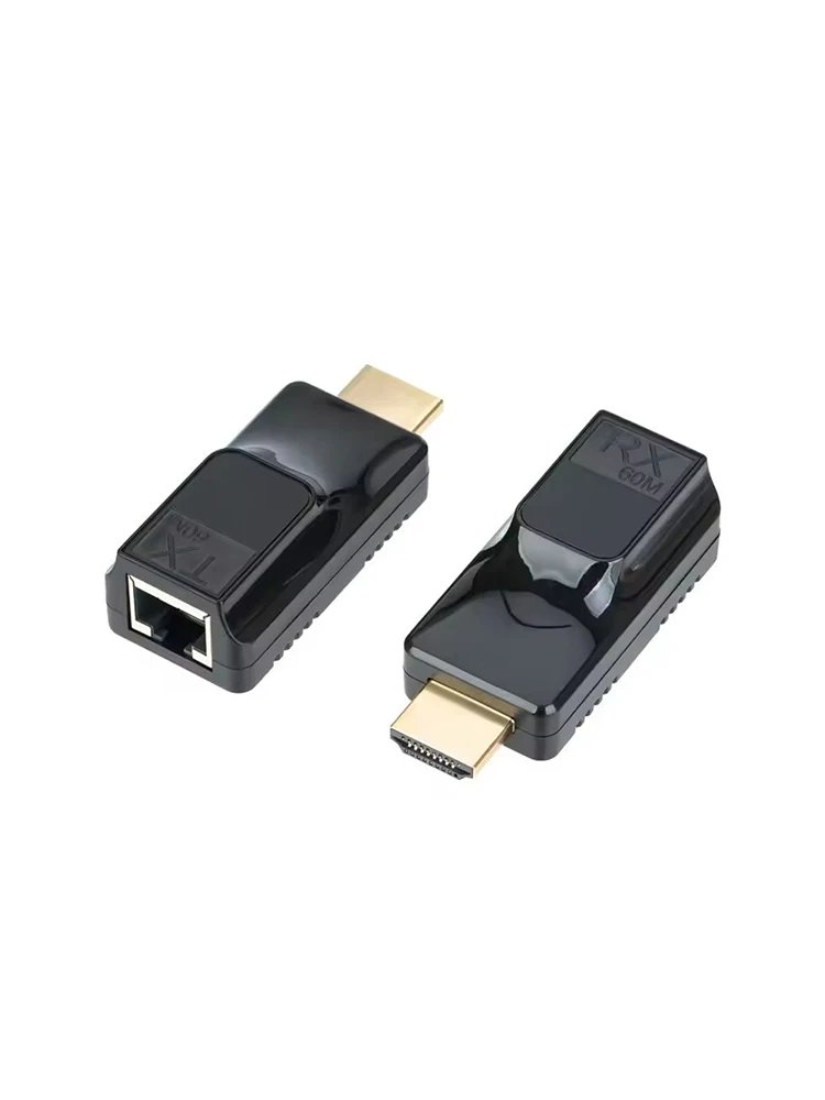 Adapter przedłużający sygnał HDTV, konwerter HD na sieć Ethernet RJ45, przeznaczony do transmisji przez kabel Cat5-e/6, rozdzielacz 1080p do telewizorów HDTV, DVD, PS4, dekoderów STB. — zdjęcie produktu 7