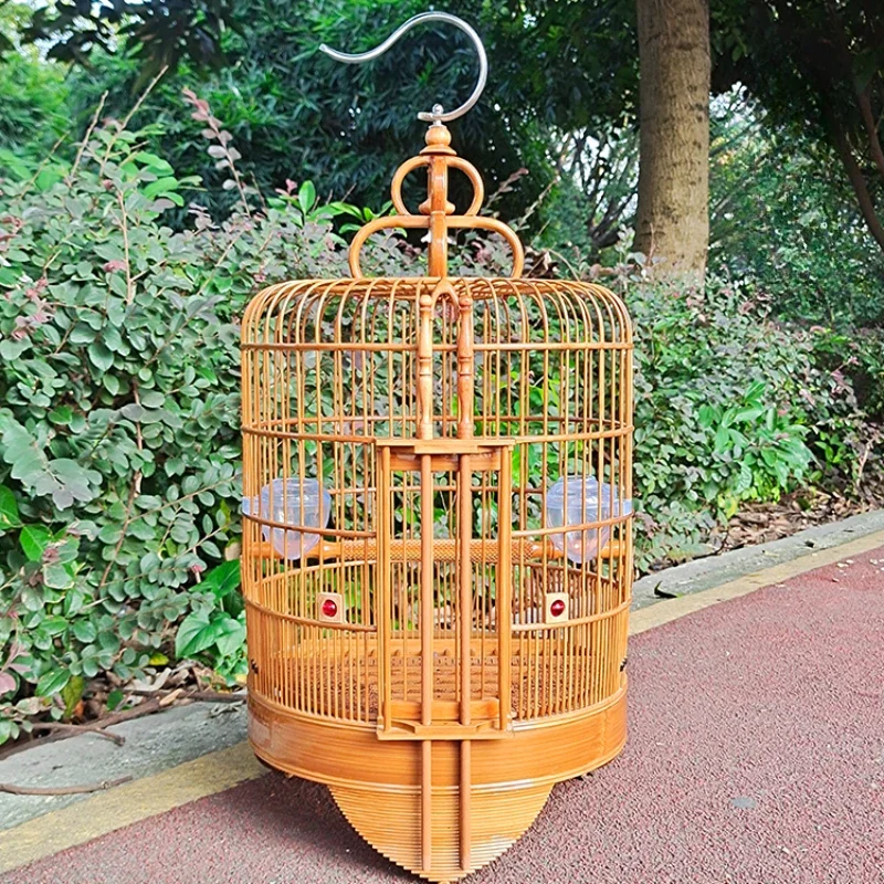 Productos de alimentador de jaulas de pájaros de ventana grande, mochila, soporte de Habitat, periquito, exterior, Gabbia, Pappagallo, suministros de aves RR50BN