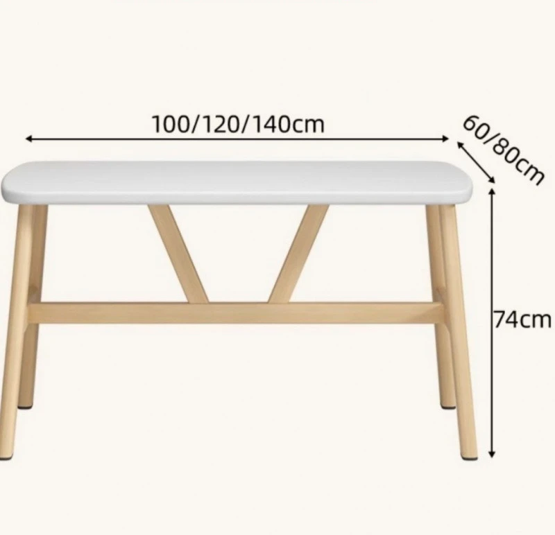 Nordic dining table household small apartment rectangular dining table rental room catering