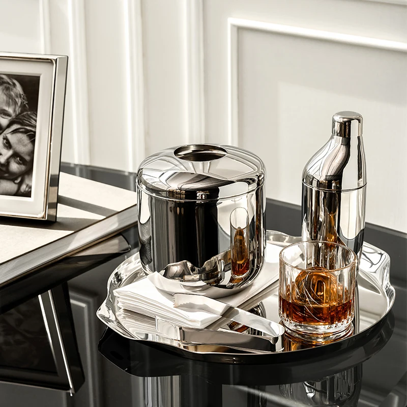 

Европейский набор для приготовления коктейлей из нержавеющей стали: ручной шейкер, стакан для коктейлей, инструменты для смешивания, ведро для льда, емкость для хранения коктейлей