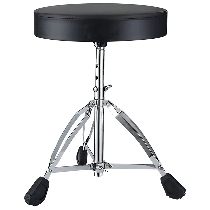 

Adjustable Drum Throne Universal Height Stool,Rotatable Padded Drummer Stool With Anti-Slip Feet For Adults And Kids