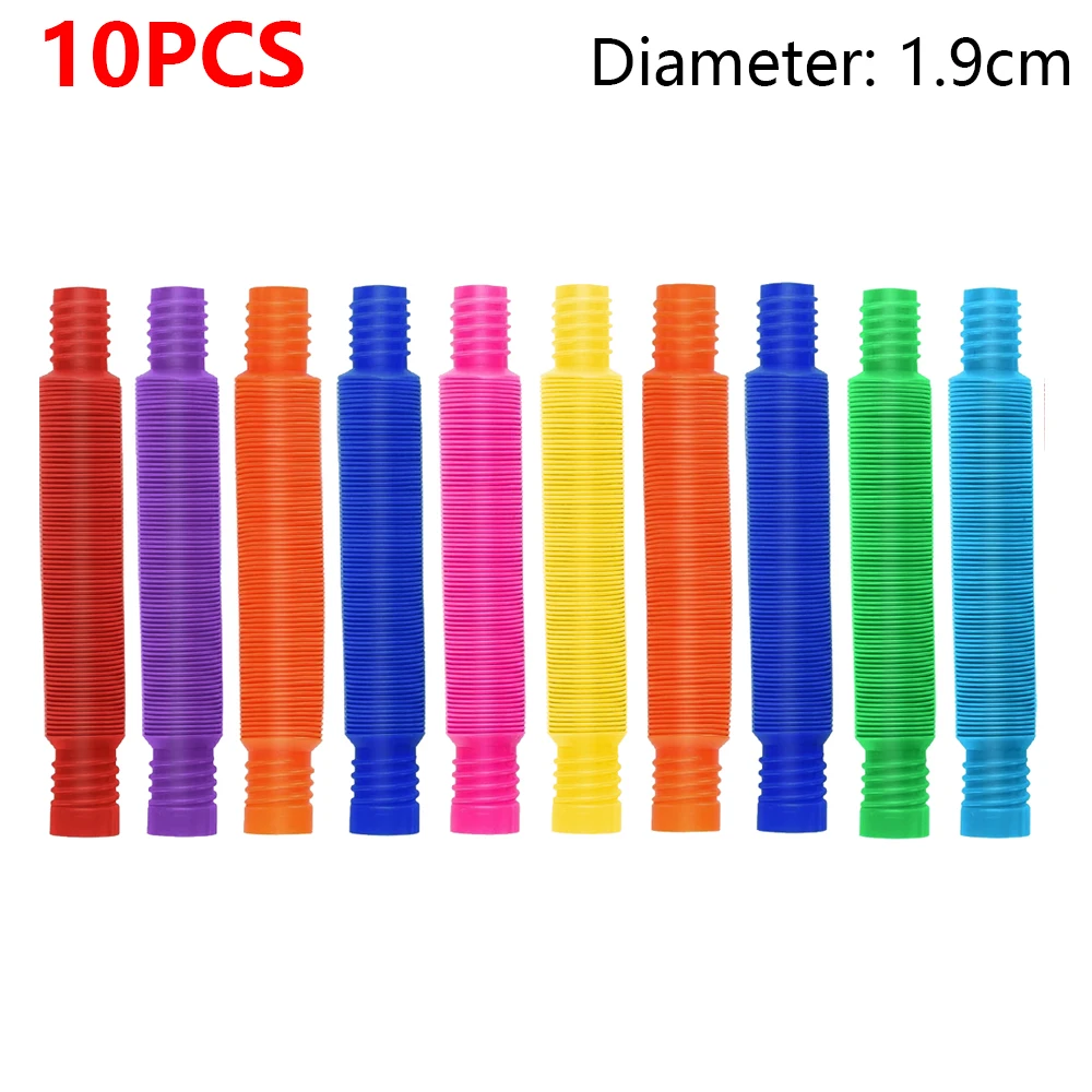 10-30PCS Bunte Teleskoprohren Zappeln Spielzeug Kunststoff Sensorische Pop Tubes Stress Relief Spielzeug Erwachsene Dekompression Kinder Spielzeug geschenke