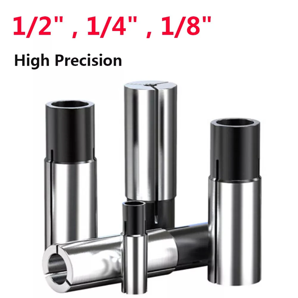 

1pc 1/2" 1/4" 1/8" Collet Adaptor Shank Reducer Bit CNC Spindle Router CNC Adapter Collet Shank CNC Router Tool Adapters