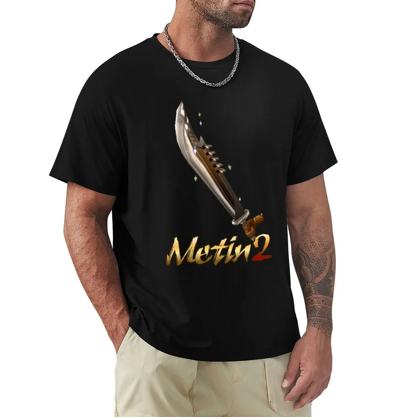 

Metin 2 T-Shirt Basic Tee Shirt for Everyday Outfit