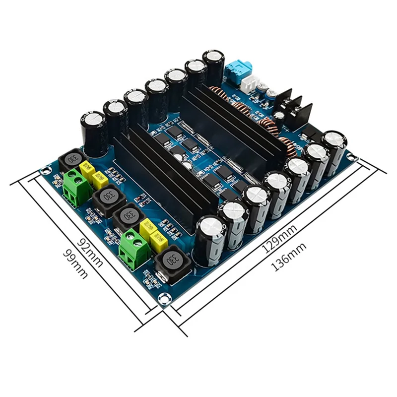 XH-M641 tpa3116d2 audio verstärker board digitale hohe leistung 2 kanäle auto verstärker mit boost board dc12v 24v 150w