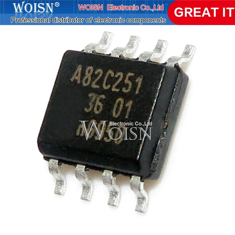 

10PCS PCA82C251T PCA82C251 A82C251 SOP-8