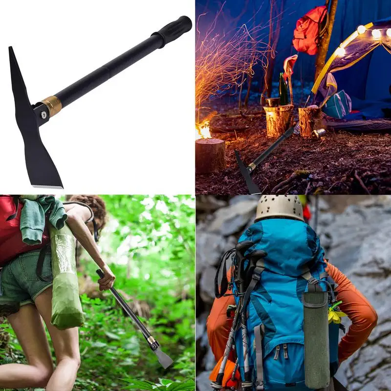 Imagem -02 - Dobrável com Bolsa de Transporte Leve Portátil Camping Pás para Cavar Tacticall pá Pickaxe Hoe Survival Tools pá Dobrável Pás de Acampamento pá de Escavação Tática com Bolsa de Transporte Ferramentas de Sobrevivênci pá