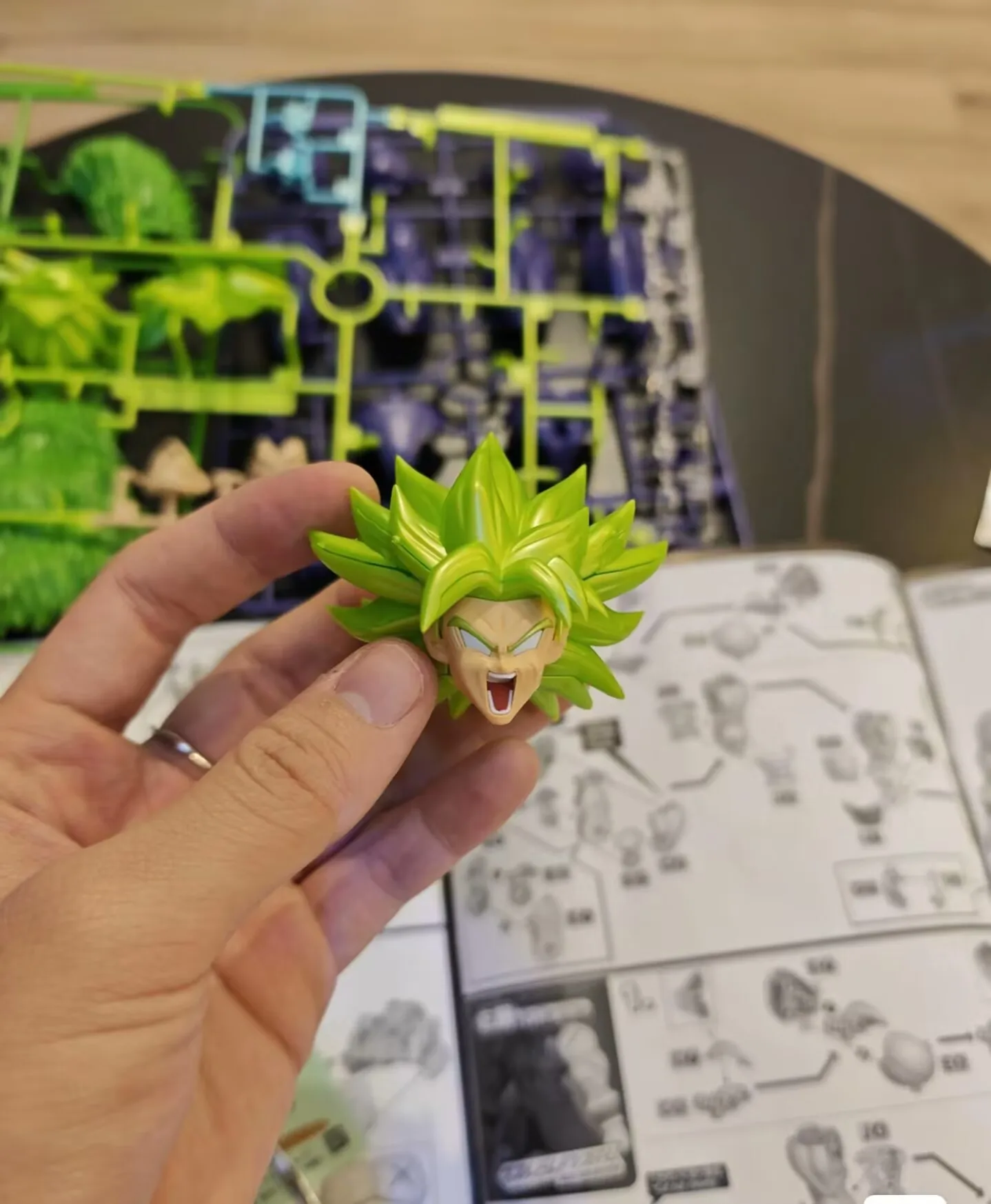 

Original BANDAI FIGURE-RISE Dragon Ball Z Super Broly FULLPOWER Anime action figure assembly Model Toys ornament birthday gifts