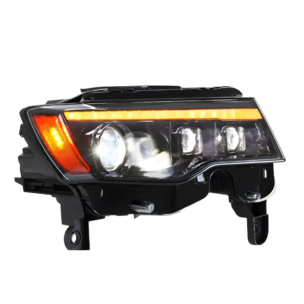 

For Jeep Grand Cherokee 2014-2021 Car Front Lamps Dynamic 3 Projector LED Auto Headlights Assembly New 6500k Color Auto Accessor