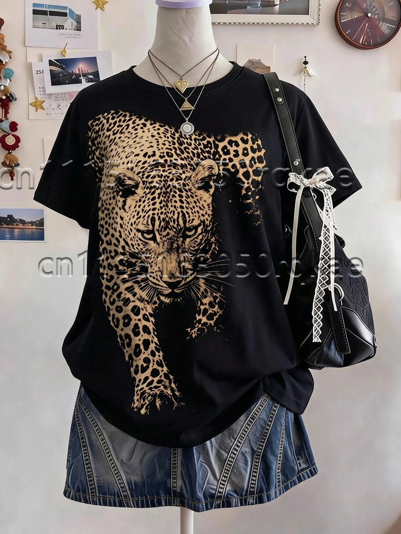 2026 Trendige Damen-T-Shirts mit Streifendesign und Musterdruck, Sommer-Streetwear, Minimalistisches Lässiges Kurzarm-T-Shirt für Damen – Detail 14
