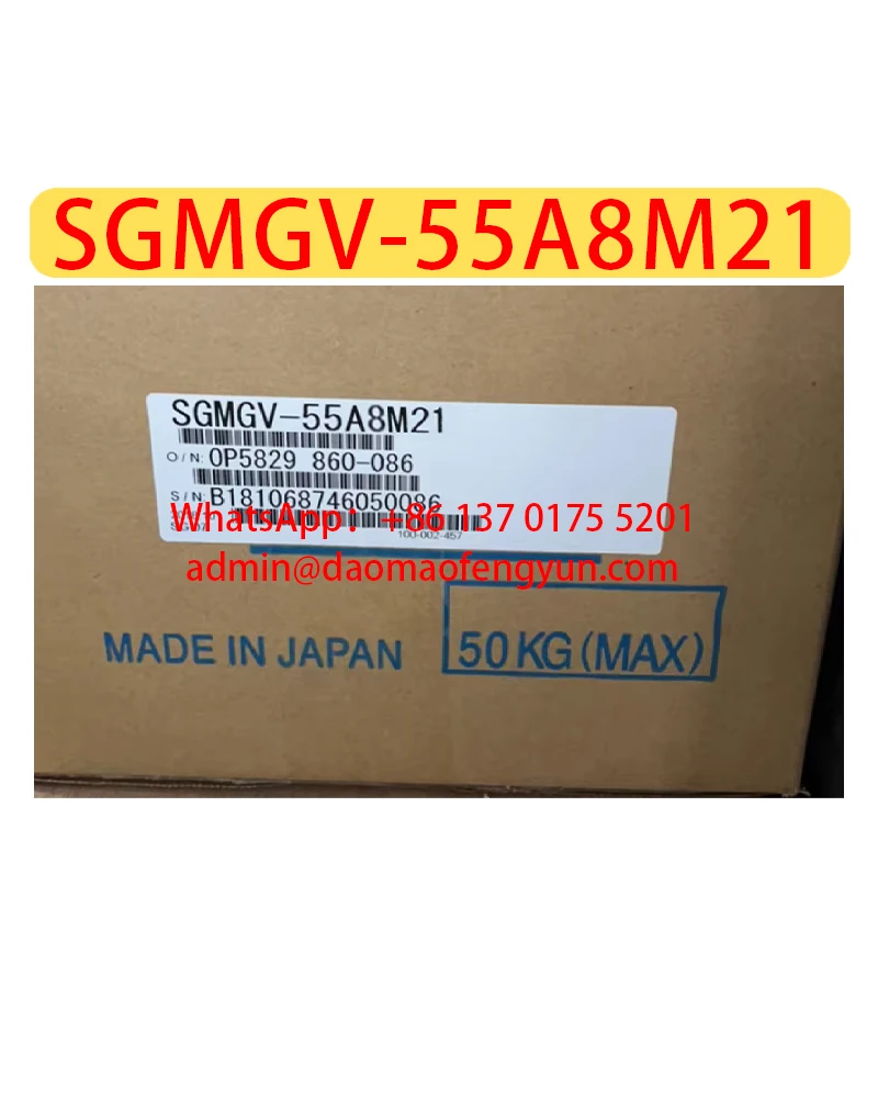 Original Genuine Brand New SGMGV-55A8M21 Servo Motor，Fast shipping，In Stock，SGMGV 55A8M21 Servo Motor