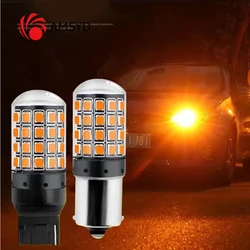 2PCS 1156 BA15S P21W BAU15S PY21W 7440 W21W P21/5W 1157 BAY15D 7443 3157 LED Bulbs 54smd CanBus Lamp Reverse Turn Signal Light