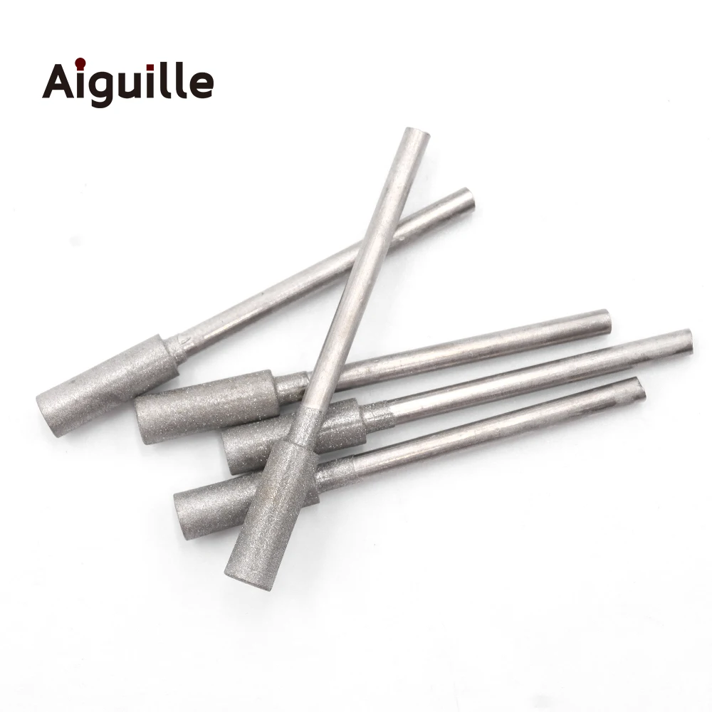 Reilyn 400 #2.35mm shank 1-6mm Diamond Grinding Burr punte per lucidatura diamantate di giada punte per molatura dei denti punte per molatura diamantate