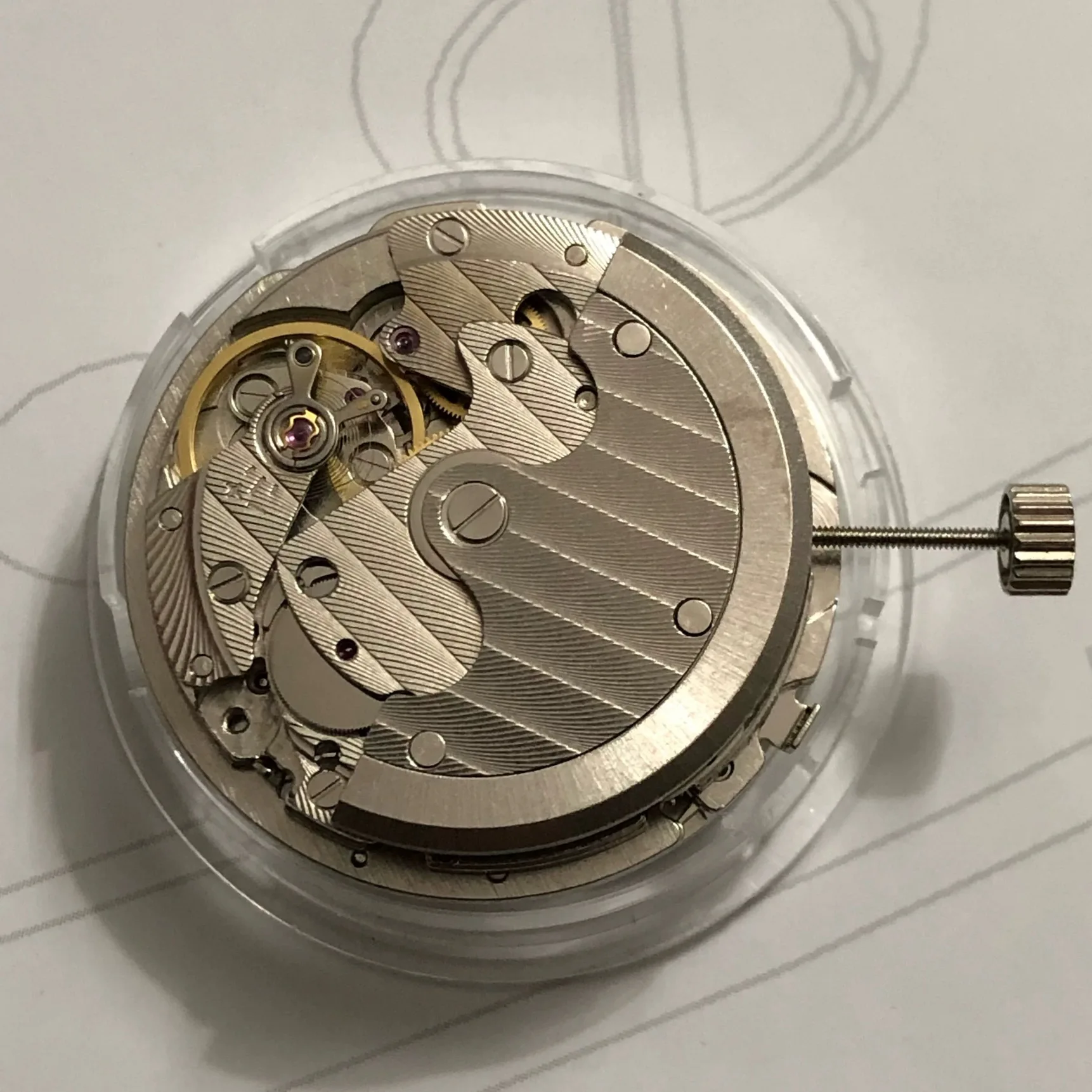 Seagull-T17 Movimento Assista Acessórios, Movimento 10 O'clock Posição, Power Display, 1780, Cinco-pinos Ultra-fino, Mecânica Automática