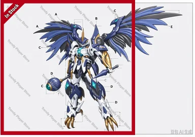 SNAA Thunderstorms Mordred Mecha Model Kit, Anime Robot Plastic Assembly Model Collectible Toy For Hobbyist Desktop Decoration