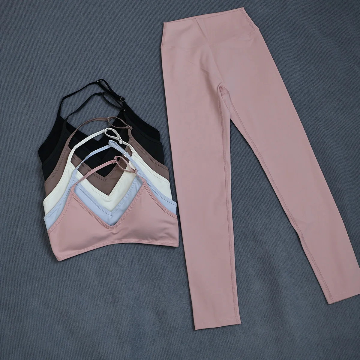 Ctenkevet Hochtailliertes Yoga-Set für Frauen Schnelltrocknende Atmungsaktive Sommer-Trainingskleidung für Outdoor-Laufen und Fitness-Aktivitäten – Detail 27