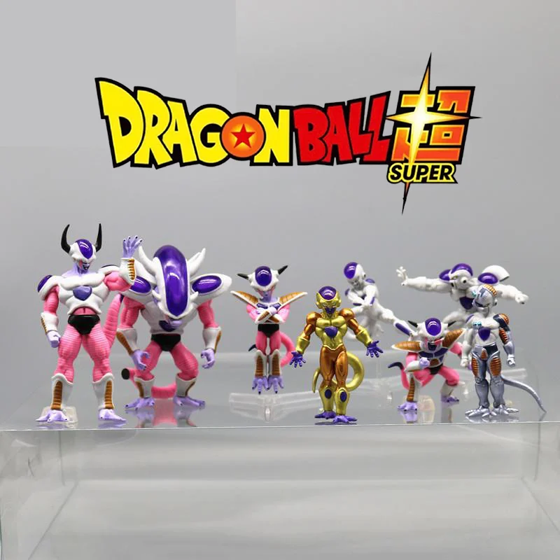 

8pcs/Set Dragon Ball Z Figure Frieza Anime Figures Freezer Full Form Set Gk Statue Pvc Model Toys Collectible Ornament Doll Gift