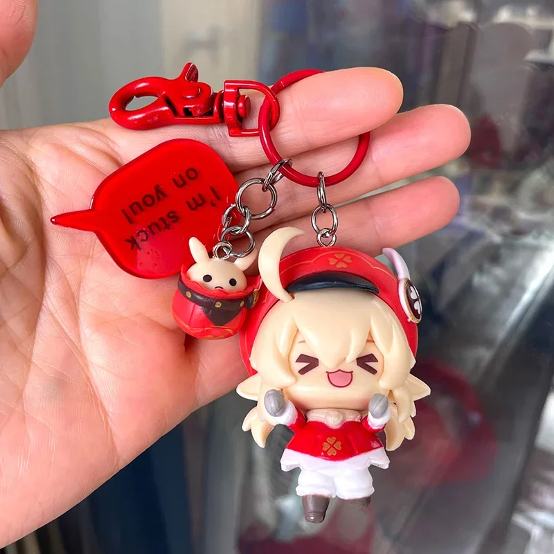 

Anime Genshin Impact Klee Venti Diluc Ragnvindr Fischl Kaeya Cosplay Cute Backpack Ornament Xmas Gifts Keychain Doll Pendant