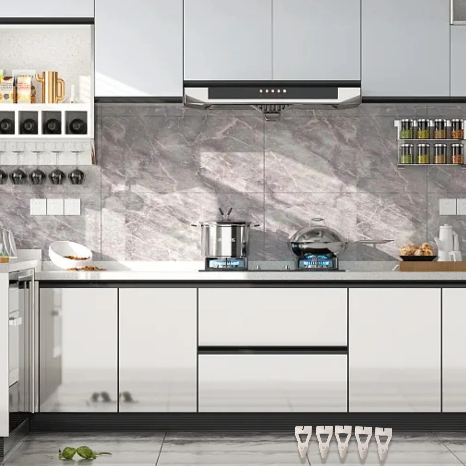 

Аксессуары Зажимы для полок Белые пластиковые штифты для полок Самоблокирующийся дизайн Стабильная треугольная структура Утолщенный пластик