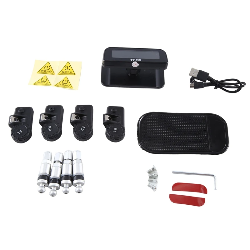 Built-In Tire Pressure Monitor Tire Pressure Monitoring Sensor Tire Detection Universal Durable